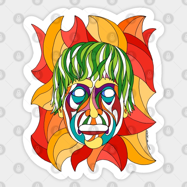 Visage Grimace Sticker by AzureLionProductions